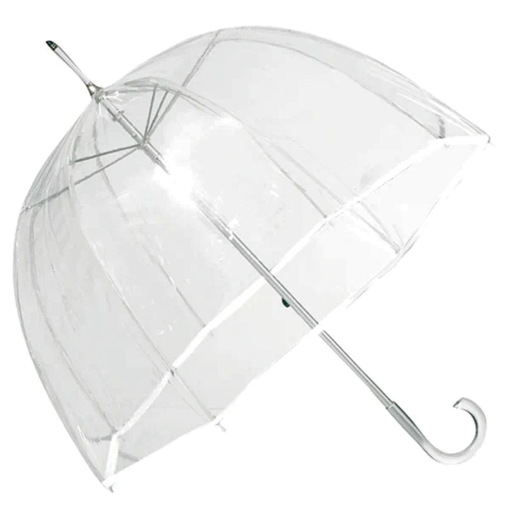 Parapluie canne cloche Isotoner vue ouvert en entier