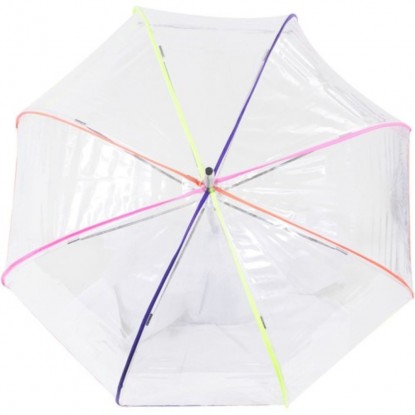 Parapluie canne cloche Isotoner multicolore vue sur le dessus