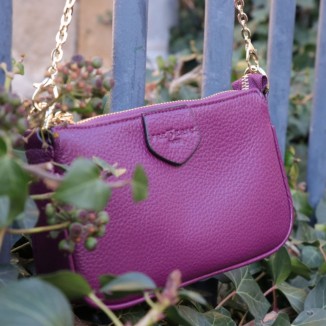 Sac Frederic T de couleur violet vue en entier