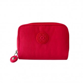Porte monnaie kipling tops rose vue de face avec un fond blanc