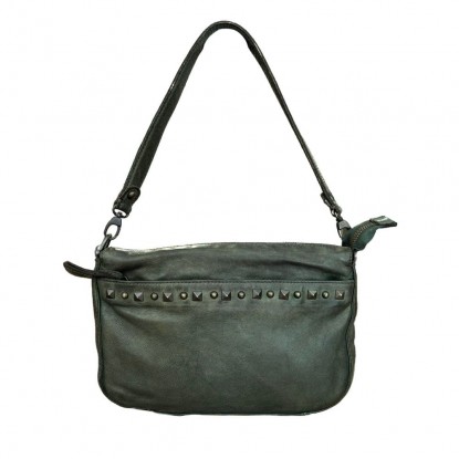 Sac Gianni Conti 4203681 GREEN vue de derrière avec un fond blanc