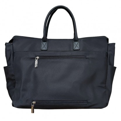 Sac de voyage Mac Alyster FT-608 NOIR vue de derrière avec un fond blanc