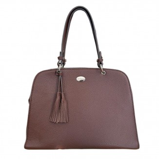 Sac Mac Douglas FLOCON-VESUVIO M de couleur marron vue de face avec un fond blanc