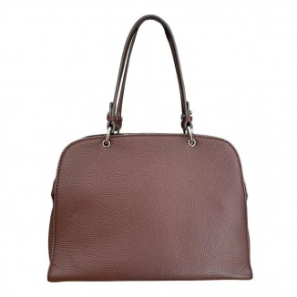 Sac Mac Douglas FLOCON-VESUVIO M de couleur marron vue de face avec un fond blanc