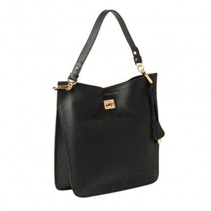 Sac Mac Douglas KENTUCKY-ROMY_XS_VG-01 de couleur noir vue sur le côté avec un fond blanc