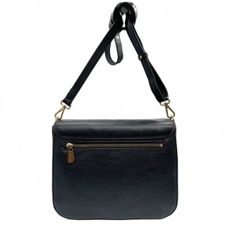 Sac Mac Douglas NIRRANDA-PROCIDA M de couleur noir vue de face avec un fond blanc
