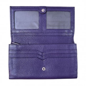 Portefeuille Mac Douglas MCDD GONDOLE BUNI de couleur violet vue de l'intérieur avec un fond blanc