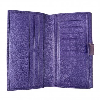 Portefeuille Mac Douglas MCDD GONDOLE BUNI de couleur violet vue de l'intérieur avec un fond blanc