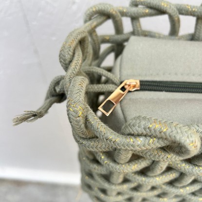 sac vert sauge vue de dessus