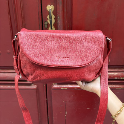 sac mocca rouge vue de face