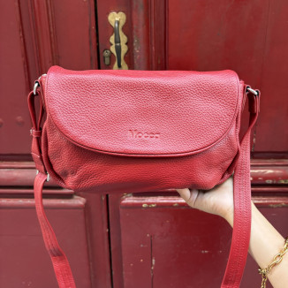 sac mocca rouge vue de face