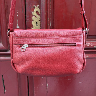 sac mocca rouge vue de face