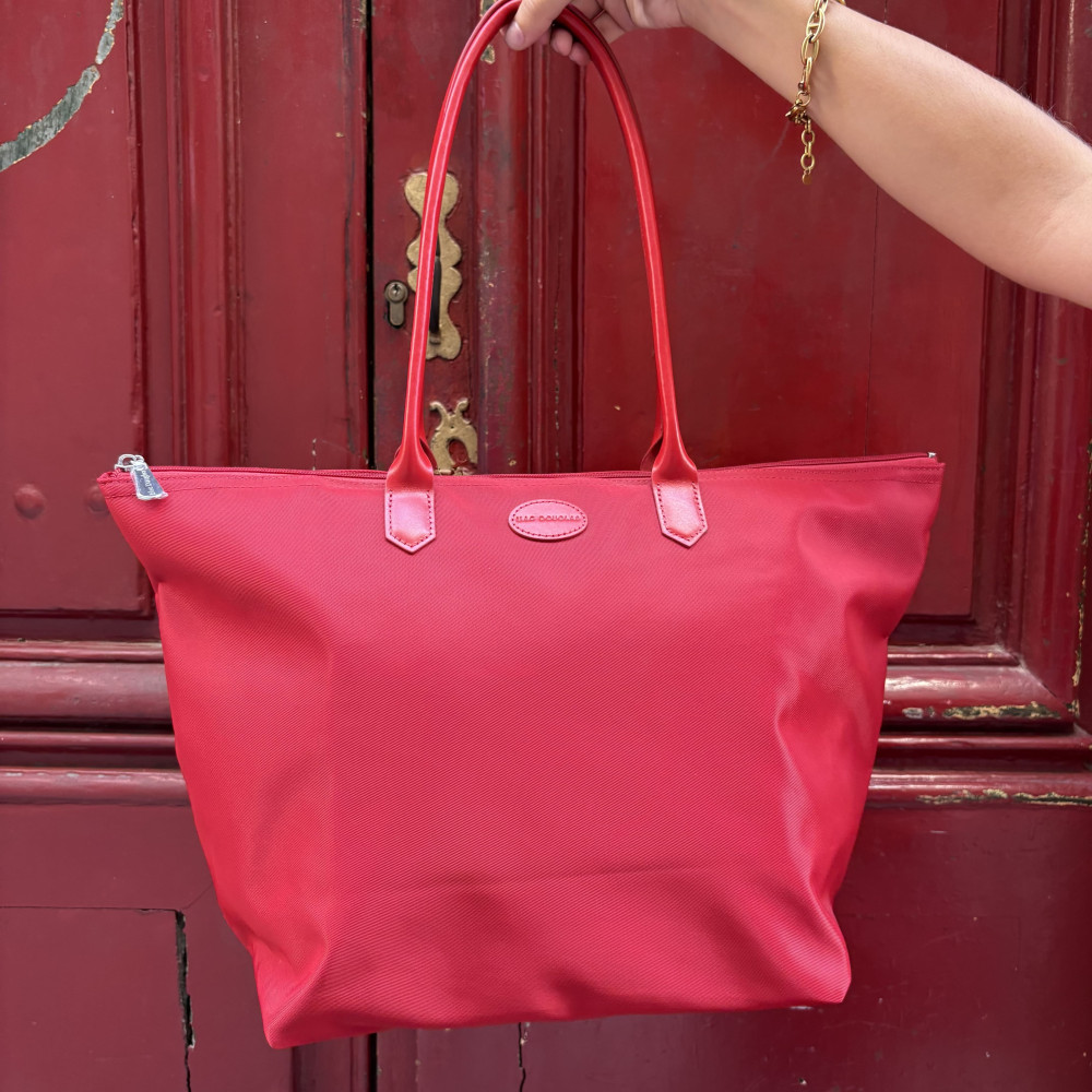 Sac cabas Mac douglas rouge vue de face