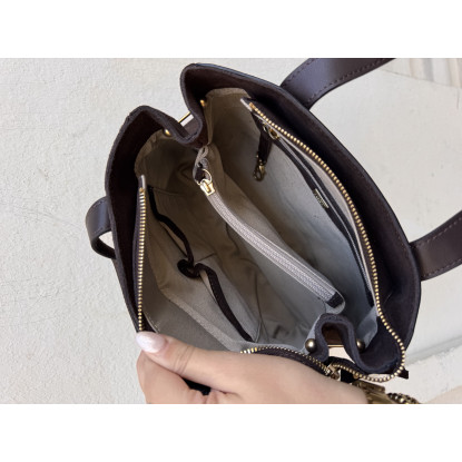 vu de l'intérieur du sac