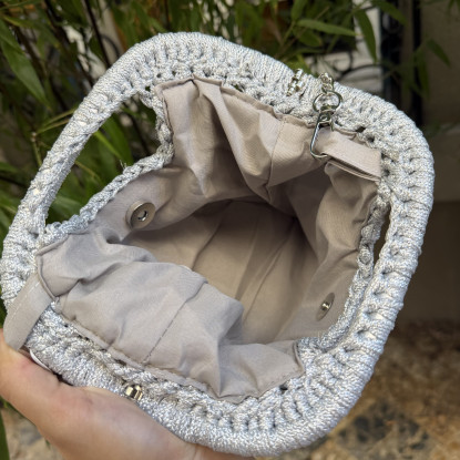 vu de l'intérieur du sac
