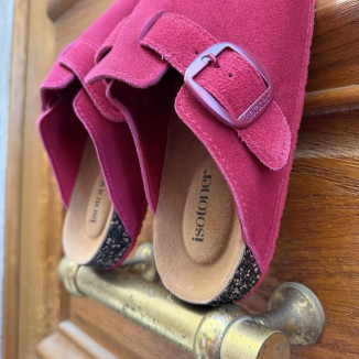 Mules Isotoner rose...