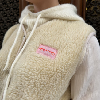 cagoule écru porté